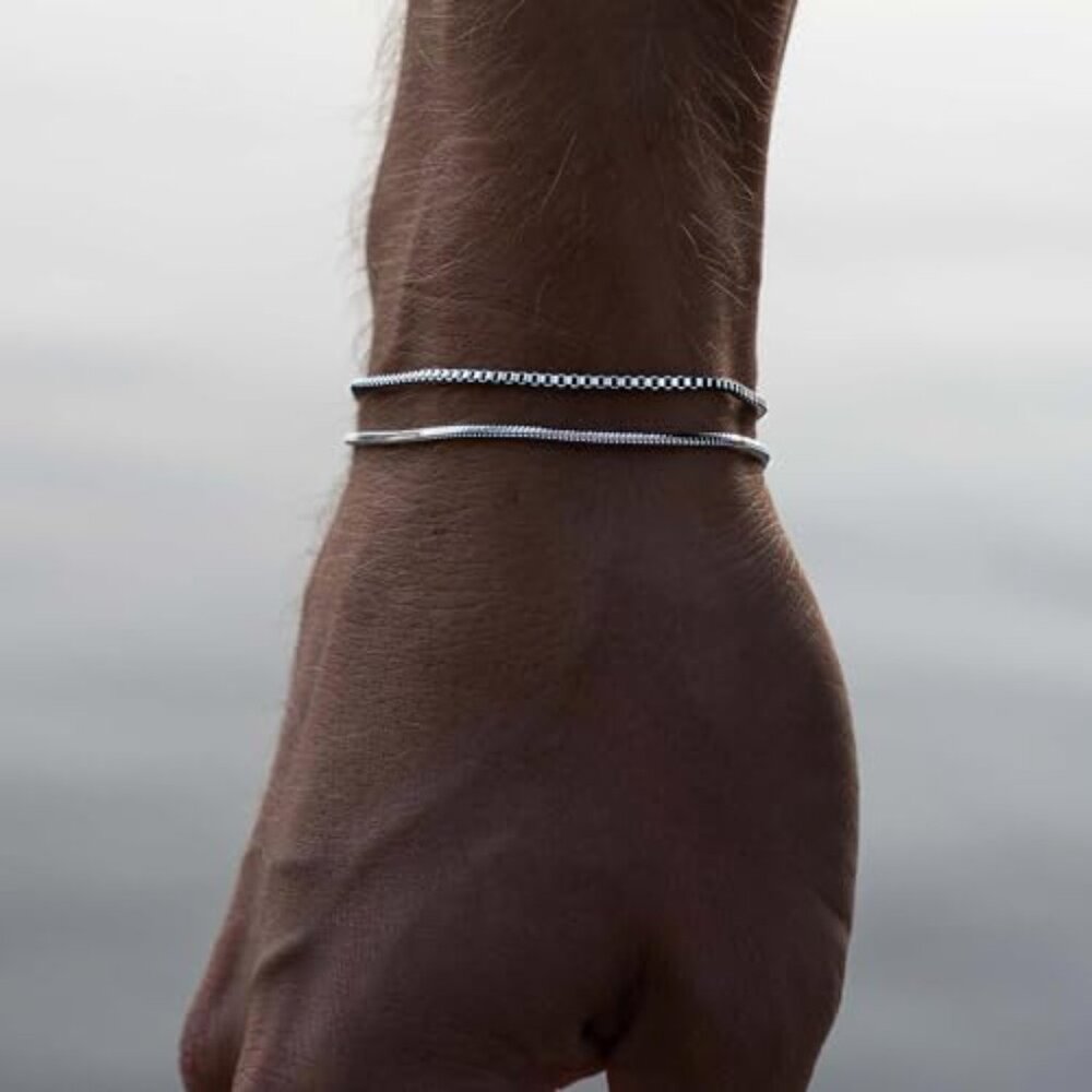 Stainless Steel Stackable Bracelets Set Minimal C… - image 7